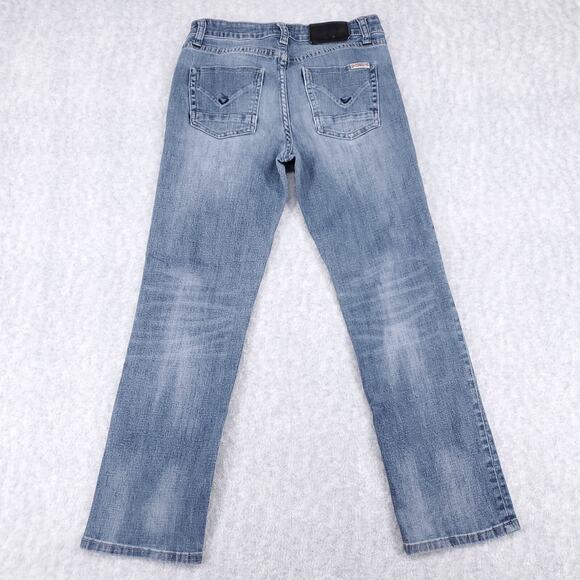 Hudson Jeans Womens 10 Medium Wash Blue Straight Leg Stretch Trendy - Picture 2 of 13